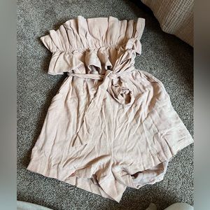 Womens Strapless Romper